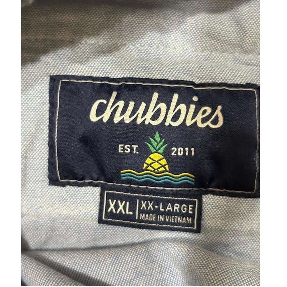 Chubbies Everywear Khaki Pants Mens XXL Tan Chino Elastic Waist Tropical Trim